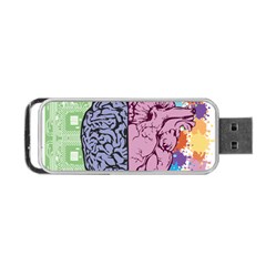 Brain Heart Balance Emotion Portable Usb Flash (one Side) by Sudhe