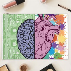 Brain Heart Balance Emotion Cosmetic Bag (xxl) by Sudhe