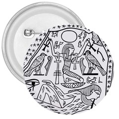 Egyptian Hieroglyphics History Seb 3  Buttons by Sudhe