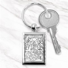 Egyptian Hieroglyphics History Seb Key Chain (rectangle) by Sudhe