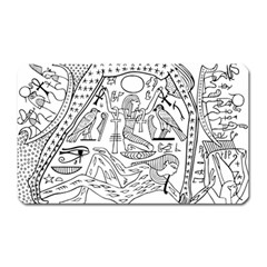 Egyptian Hieroglyphics History Seb Magnet (rectangular) by Sudhe