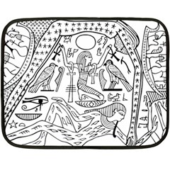 Egyptian Hieroglyphics History Seb Fleece Blanket (Mini)