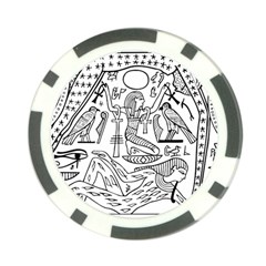 Egyptian Hieroglyphics History Seb Poker Chip Card Guard (10 Pack) by Sudhe