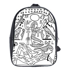 Egyptian Hieroglyphics History Seb School Bag (large) by Sudhe