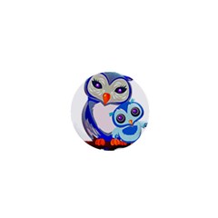 Owl Mother Owl Baby Owl Nature 1  Mini Buttons by Sudhe