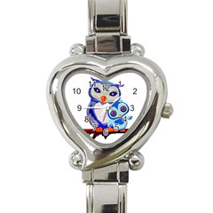 Owl Mother Owl Baby Owl Nature Heart Italian Charm Watch by Sudhe