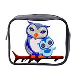 Owl Mother Owl Baby Owl Nature Mini Toiletries Bag (Two Sides) Front