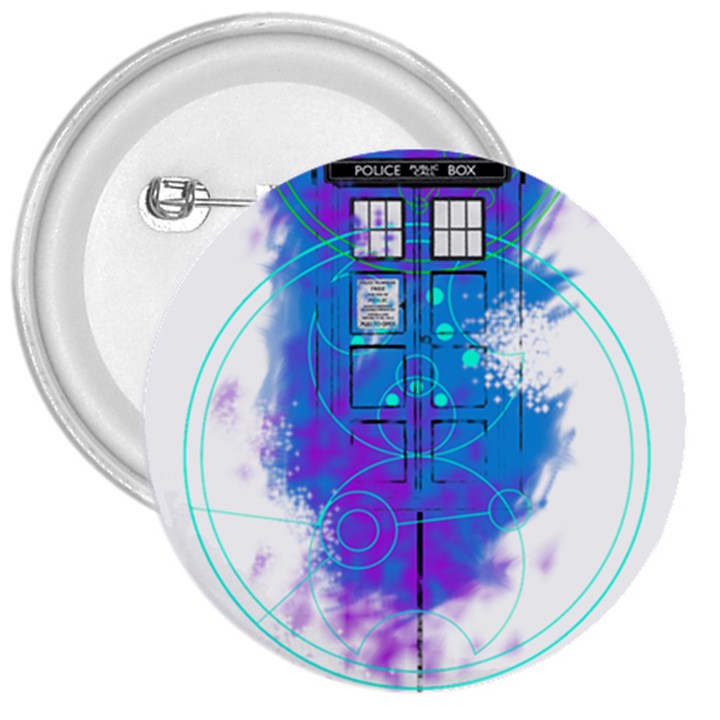 Tattoo Tardis Seventh Doctor Doctor 3  Buttons