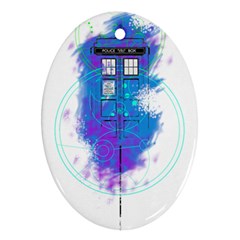 Tattoo Tardis Seventh Doctor Doctor Ornament (oval) by Sudhe