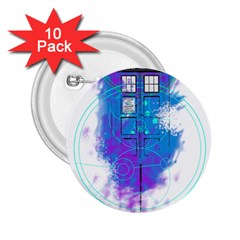 Tattoo Tardis Seventh Doctor Doctor 2 25  Buttons (10 Pack)  by Sudhe