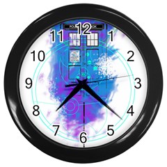 Tattoo Tardis Seventh Doctor Doctor Wall Clock (black) by Sudhe