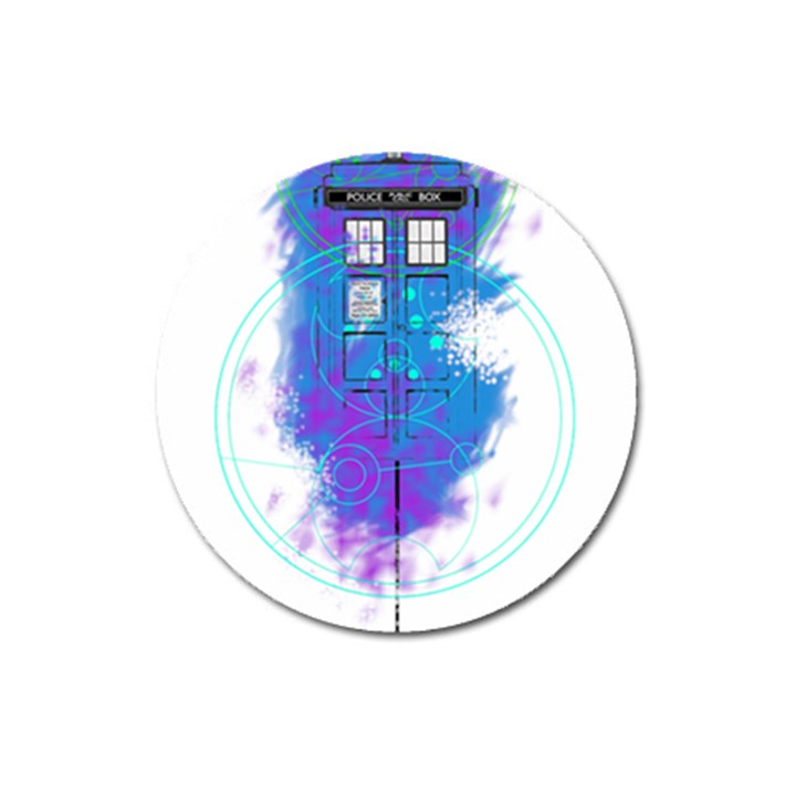 Tattoo Tardis Seventh Doctor Doctor Magnet 3  (Round)