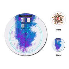 Tattoo Tardis Seventh Doctor Doctor Playing Cards Single Design (round) by Sudhe