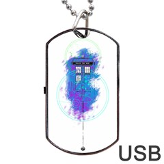 Tattoo Tardis Seventh Doctor Doctor Dog Tag Usb Flash (one Side) by Sudhe