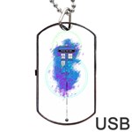 Tattoo Tardis Seventh Doctor Doctor Dog Tag USB Flash (One Side) Front