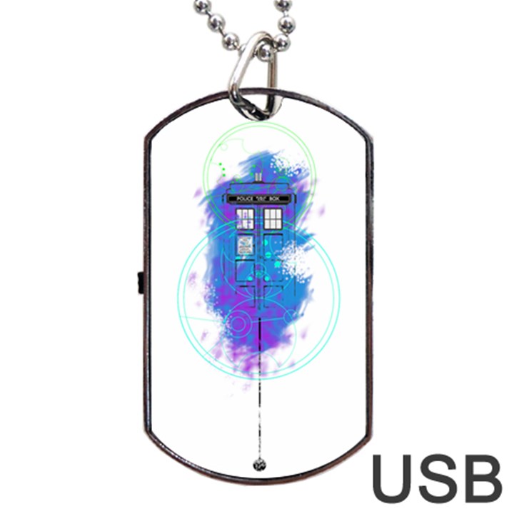 Tattoo Tardis Seventh Doctor Doctor Dog Tag USB Flash (One Side)