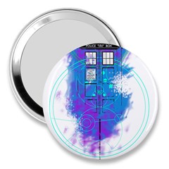 Tattoo Tardis Seventh Doctor Doctor 3  Handbag Mirrors by Sudhe