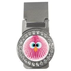 Bird Fluffy Animal Cute Feather Pink Money Clips (cz)  by Sudhe