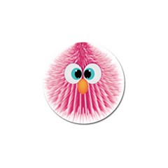 Bird Fluffy Animal Cute Feather Pink Golf Ball Marker (4 Pack) by Sudhe