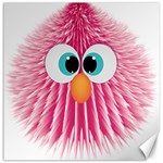 Bird Fluffy Animal Cute Feather Pink Canvas 20  x 20  19 x19.27  Canvas - 1