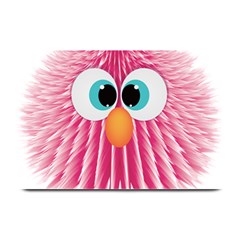 Bird Fluffy Animal Cute Feather Pink Plate Mats by Sudhe