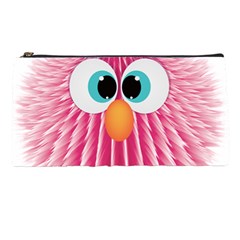 Bird Fluffy Animal Cute Feather Pink Pencil Cases by Sudhe