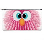 Bird Fluffy Animal Cute Feather Pink Pencil Cases Front