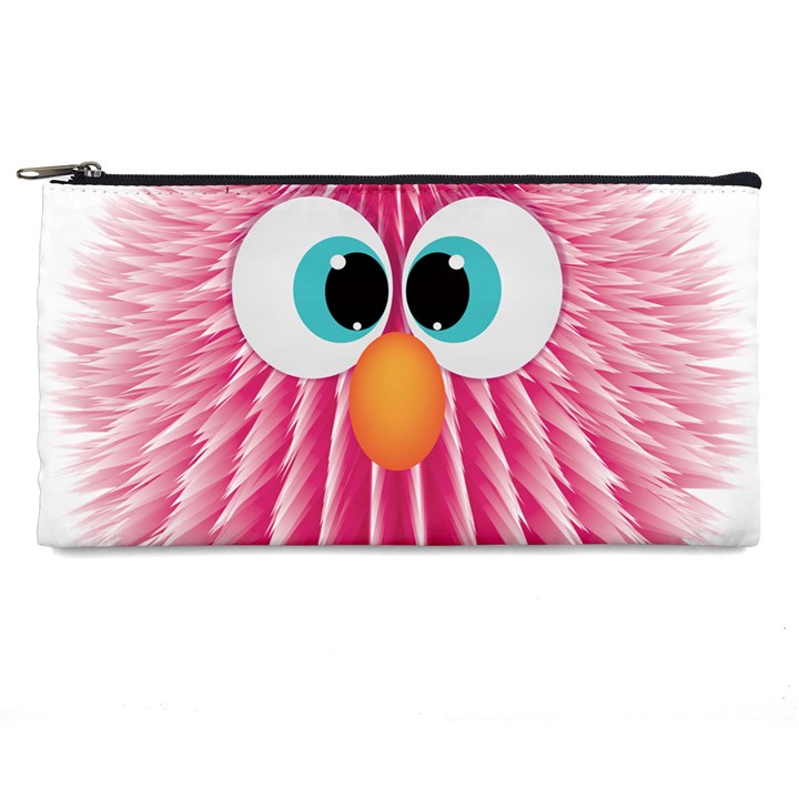 Bird Fluffy Animal Cute Feather Pink Pencil Cases