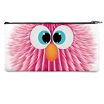 Bird Fluffy Animal Cute Feather Pink Pencil Cases Back