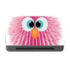 Bird Fluffy Animal Cute Feather Pink Memory Card Reader With Cf by Sudhe