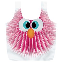 Bird Fluffy Animal Cute Feather Pink Full Print Recycle Bag (xl) by Sudhe