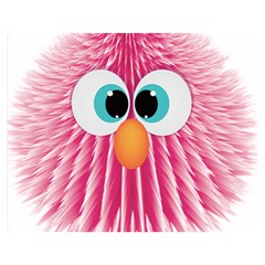 Bird Fluffy Animal Cute Feather Pink Double Sided Flano Blanket (medium)  by Sudhe