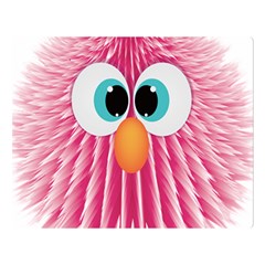 Bird Fluffy Animal Cute Feather Pink Double Sided Flano Blanket (large)  by Sudhe