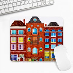 Town Buildings Old Brick Building Large Mousepads by Sudhe