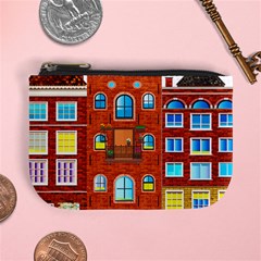 Town Buildings Old Brick Building Mini Coin Purse by Sudhe