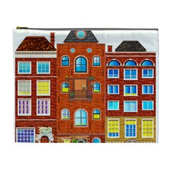 Town Buildings Old Brick Building Cosmetic Bag (xl) by Sudhe