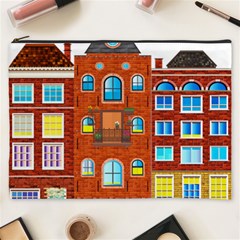 Town Buildings Old Brick Building Cosmetic Bag (xxxl) by Sudhe