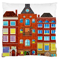 Town Buildings Old Brick Building Standard Flano Cushion Case (one Side) by Sudhe