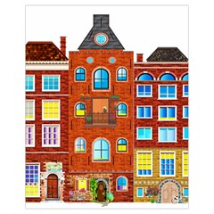 Town Buildings Old Brick Building Drawstring Bag (small) by Sudhe