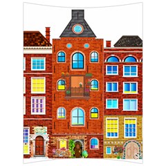 Town Buildings Old Brick Building Back Support Cushion by Sudhe