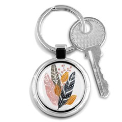 Feather Feathers Key Chain (round) by Sudhe