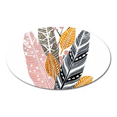 Feather Feathers Oval Magnet by Sudhe