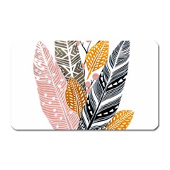 Feather Feathers Magnet (rectangular) by Sudhe