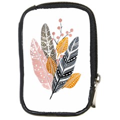 Feather Feathers Compact Camera Leather Case by Sudhe