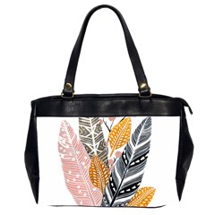 Feather Feathers Oversize Office Handbag (2 Sides) by Sudhe