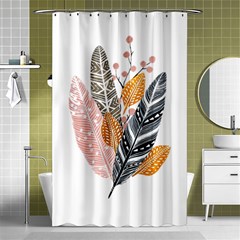 Feather Feathers Shower Curtain 48  X 72  (small)  by Sudhe