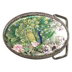 Peafowl Peacock Feather Beautiful Belt Buckles by Sudhe