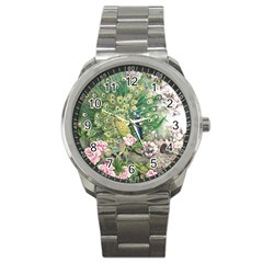 Peafowl Peacock Feather Beautiful Sport Metal Watch by Sudhe