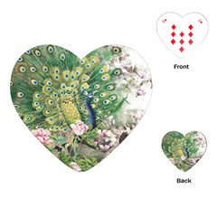 Peafowl Peacock Feather Beautiful Playing Cards Single Design (heart) by Sudhe