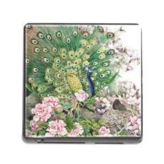 Peafowl Peacock Feather Beautiful Memory Card Reader (square 5 Slot) by Sudhe